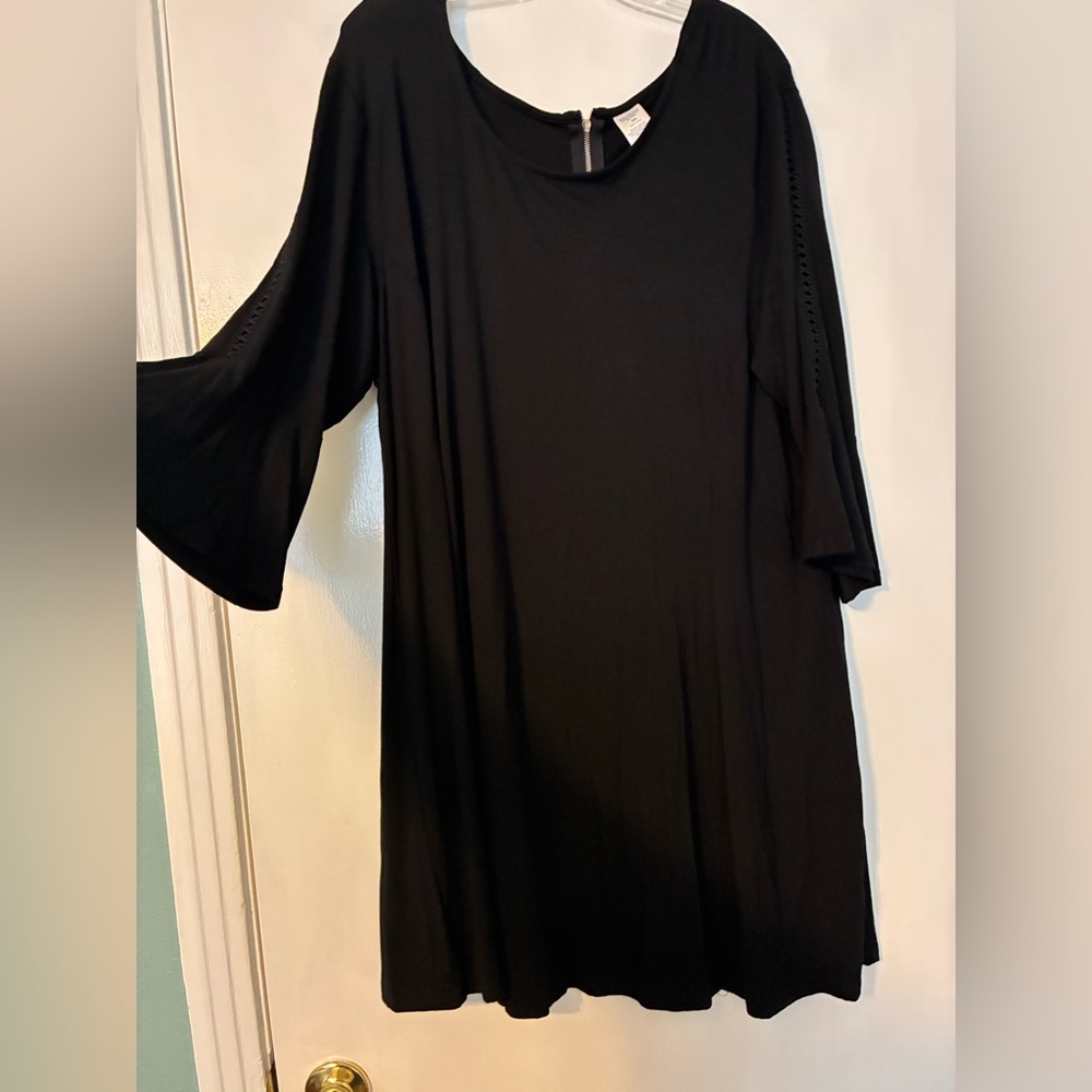Black Bell Sleeve Dress